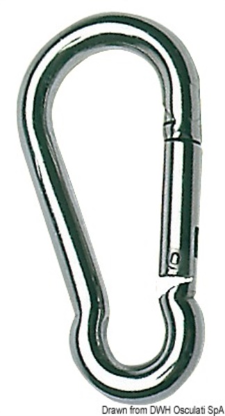 Moschettone inox 3 mm - 09.187.03