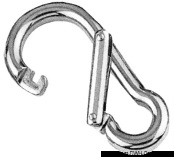 Moschettone inox apertura asimmetrica 100 mm - 09.590.10