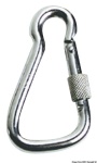 Osculati - Moschettone inox grande con ghiera 23 mm