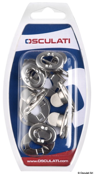 Serie 4 bottoni inox per capote - 10.455.02