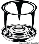 Osculati - Bottone femmina+maschio in ottone