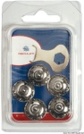 Osculati - Blister 5 maschi Loxx a ghiera inox