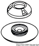 Osculati - Bottone tessuto Perfix bianco