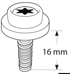 Osculati - Bottoni universali CAF-COMPO nero filetto lungo