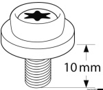 Osculati - Bottoni universali CAF-COMPO grigio filetto metric