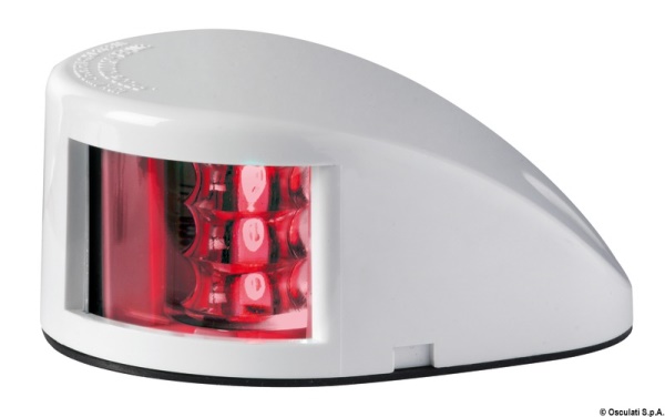 Fanale di via Mouse Deck rosso corpo ABS bianco - 11.037.01