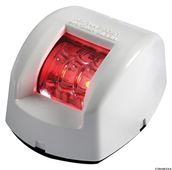 Fanale di via Mouse rosso corpo ABS bianco - 11.038.01