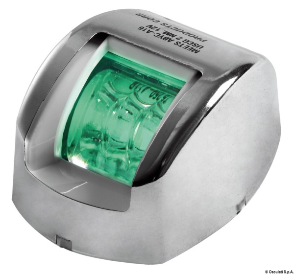 Fanale di via Mouse verde corpo inox - 11.038.22