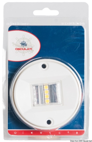 Luce di Via poppa 135° Evoled in ABS bianco (Blister) - 11.039.14
