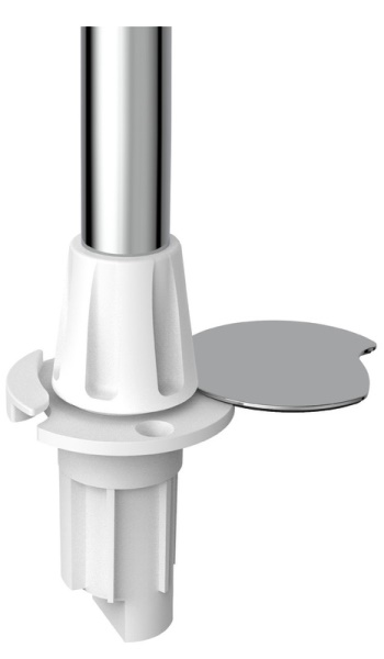 Asta Evoled 360° inox 100 cm base Flush - 11.039.66