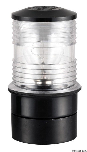 Fanale testa albero bianco/nero 360° - 11.134.00