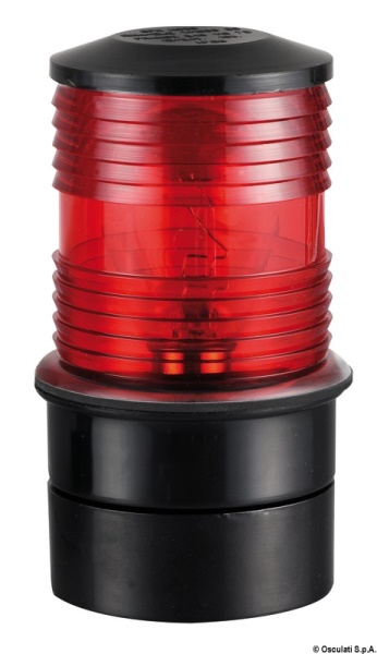 Fanale testa albero rosso/nero 360° - 11.134.01