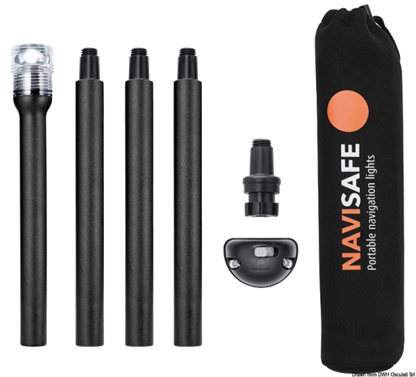 Kit fissaggio Navisafe + asta + luce 360° - 11.139.19