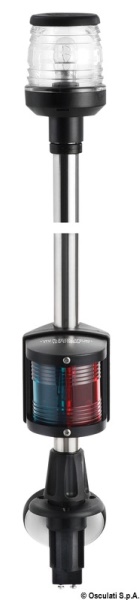 Asta combinata incasso 100 cm nera - 11.166.01