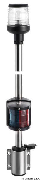 Asta combinata parete 100 cm nera - 11.167.01