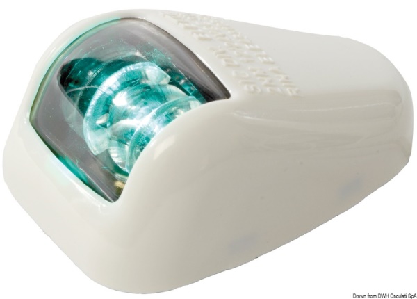 Fanale bianco verde 112° Orions - 11.395.12