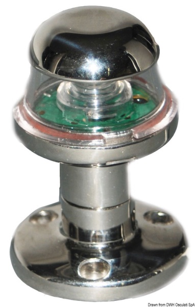 Fanale bianco inox 360° Orions - 11.396.03