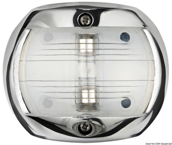 Fanale Compact 12 inox poppa bianco - 11.406.04