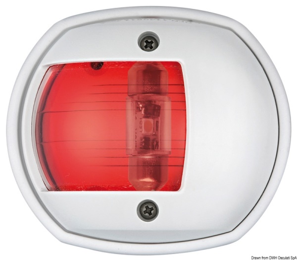 Fanale a led sinistro carcassa bianca - 11.448.11