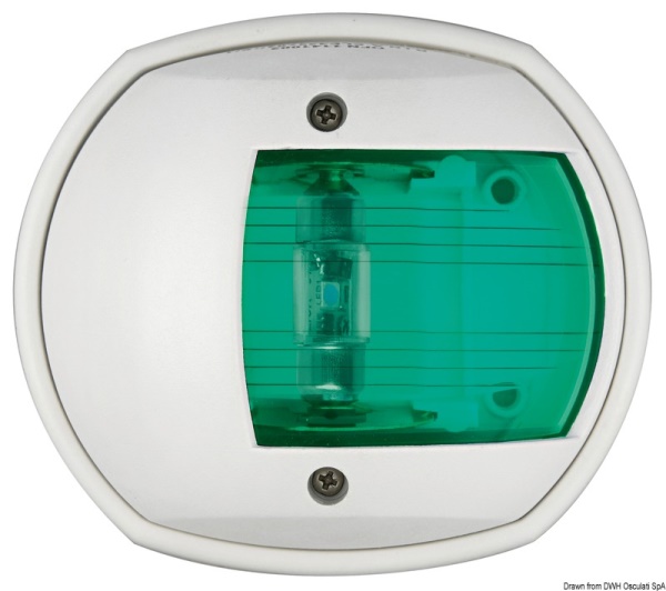 Fanale a led destro carcassa bianca - 11.448.12