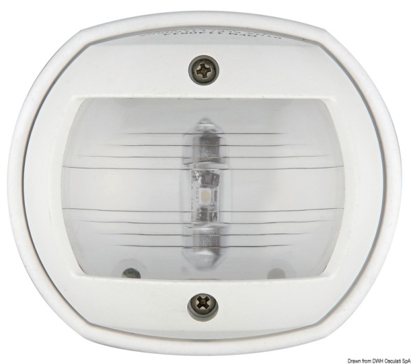 Fanale a led poppa carcassa bianca - 11.448.14
