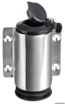 Osculati - Basetta a parete inox cappuccio nero 3 contatti