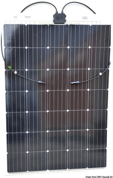 Pannello solare Enecom 165 Wp 1355 x 660 mm con occhielli - 12.034.16