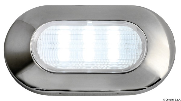 Luce di cortesia ovale 6 LED bianchi - 13.178.04