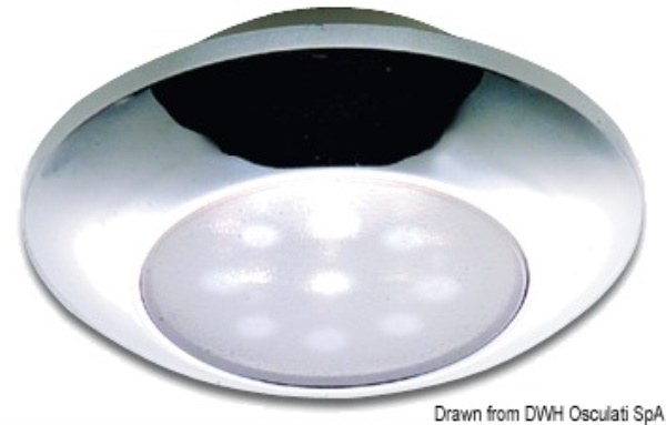 Plafoniera stagna LED cromata - 13.179.02
