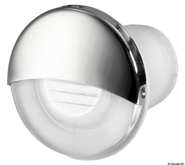 Luce di cortesia LED da incasso tonda bianca - 13.188.11