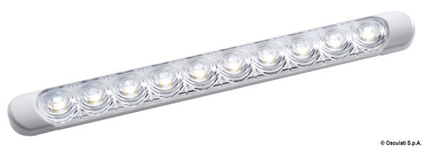 Plafoniera LED da appoggio bianca 230x24x11 mm - 13.192.00