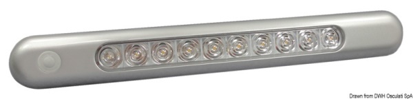 Plafoniera LED da appoggio crom. 310x40x11,5 mm - 13.192.11