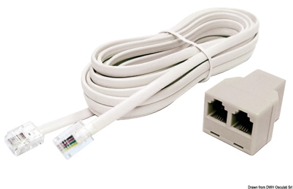 Cavo 4,5 mt. con adattatore a 2 porte - 13.227.51
