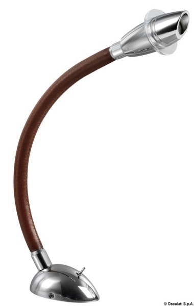 Faretto 3 W rivestito in pelle marrone - 13.237.06