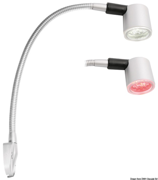 Luce testa letto 6 ED titanio - 13.239.25