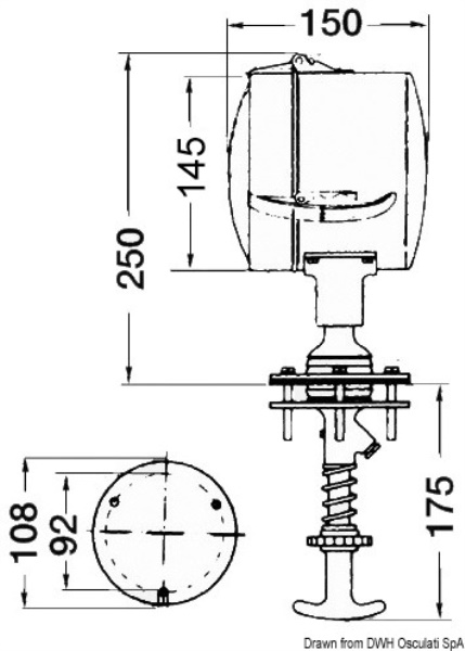 Faro comando interno 24 V - 13.242.24