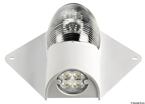 Luce di via/coperta Led 12/24 V corpo bianco - 13.243.89