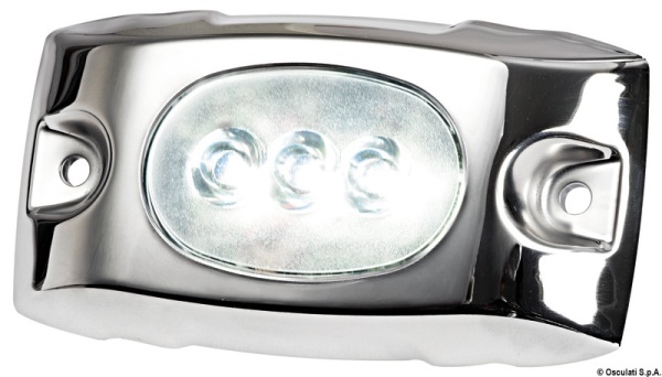 Luce subacquea LED bianco con cover inox 12/24V - 13.276.10