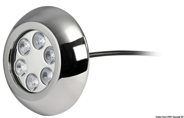 Faro subacqueo 6 LED RGBW con viti - 13.294.02