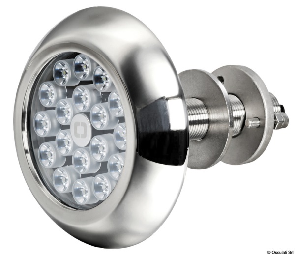Faro subacqueo 18 LED bianchi con prigioniero - 13.300.00