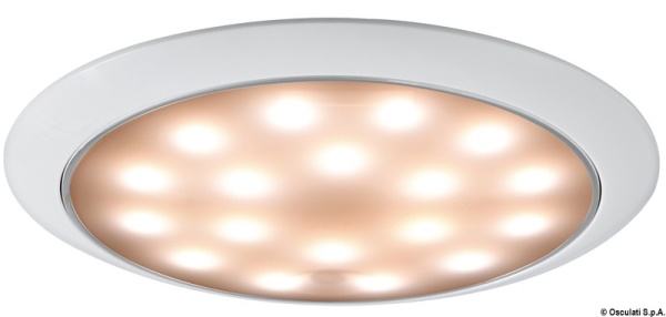 Plafoniera LED senza incasso Day/Night bianca/inox - 13.408.11