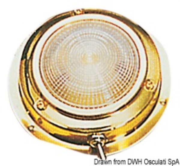 Plafoniera ottone lucido luce Led diam. 138 mm - 13.544.11