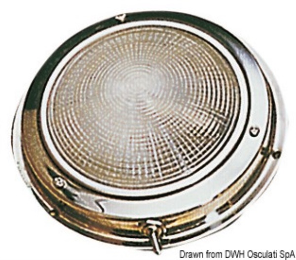 Plafoniera inox luce Led diam. 169 mm - 13.544.02