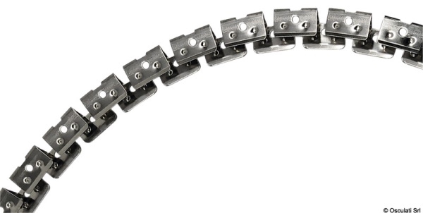 Supporto acciaio inox flessibile per barra led 2mt - 13.705.10