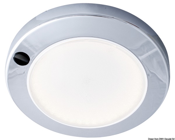 Plafoniera ABS Saturn LED cromata a filo - 13.833.12