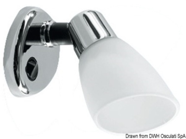Faretto alogeno Batsystem Opal II ABS cromato - 13.869.03