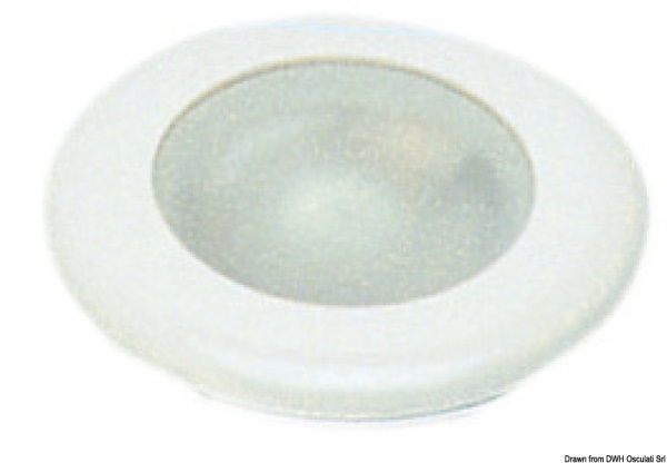 Plafoniera Nova ABS bianco con interruttore - 13.877.71