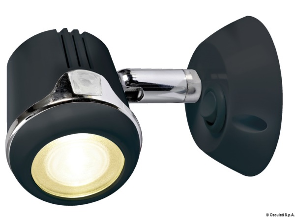Faretto nero Hi-Power LED 12/24 V - 13.896.02