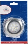 Osculati - Luce di cortesia rotonda ghiera inox 6 LED blu