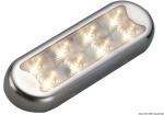 Osculati - Plafoniera Bimini inox compatta a 8 LED  fondo piatto, senza interruttore